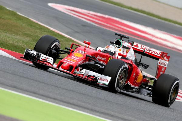 Formula One Testing, Barcelona, Circuit de Catalunya, Barcelona, Spain, Tuesday 17 May 2016 - Sebastian Vettel (GER), Scuderia Ferrari